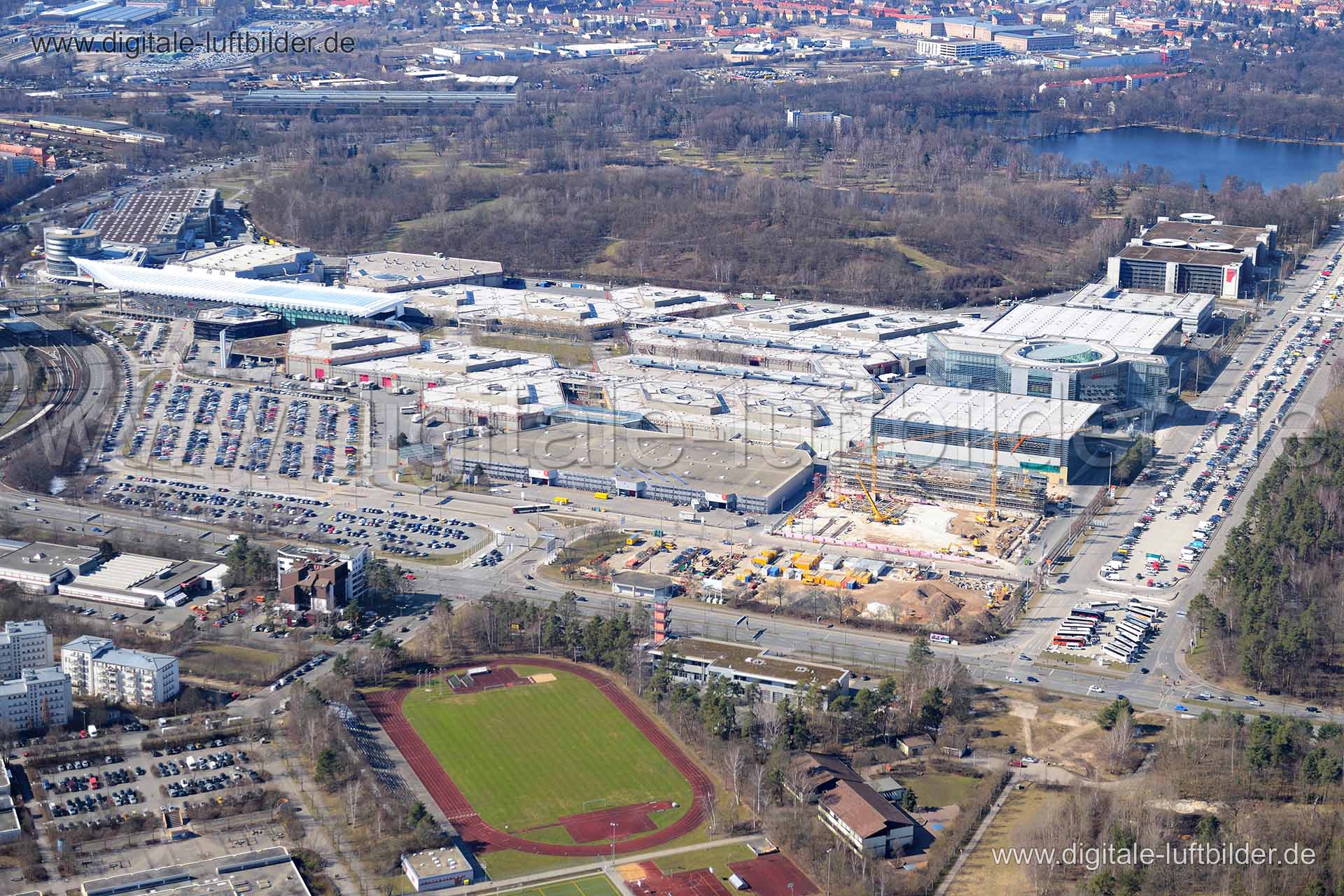 Luftaufnahme Messezentrum Nünberg in Nürnberg | Mittelfranken, Bayern