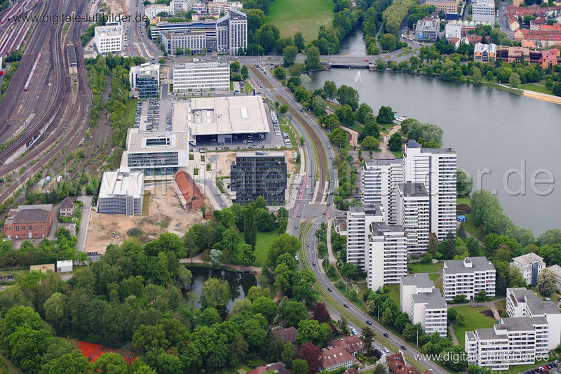 Luftaufnahme Milchhof Palais in Nürnberg | Mittelfranken, Bayern