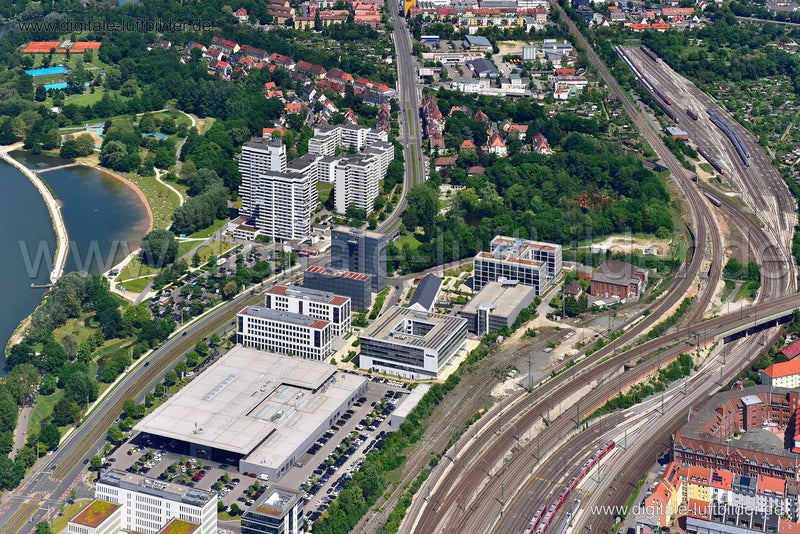 Luftaufnahme Milchhof Palais in Nürnberg | Mittelfranken, Bayern
