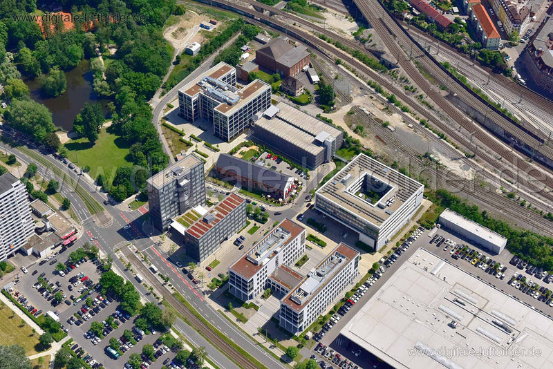 Luftaufnahme Milchhof Palais in Nürnberg | Mittelfranken, Bayern