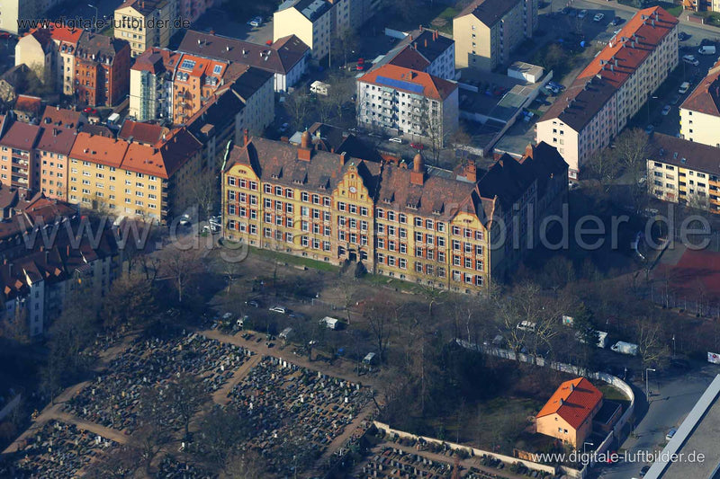 Luftaufnahme Mittelschule St. Leonhard in Nürnberg | Mittelfranken, Bayern