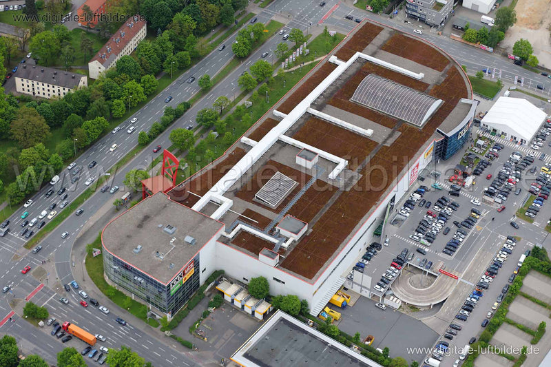Luftaufnahme Möbelhaus XXXLutz in Nürnberg | Mittelfranken, Bayern