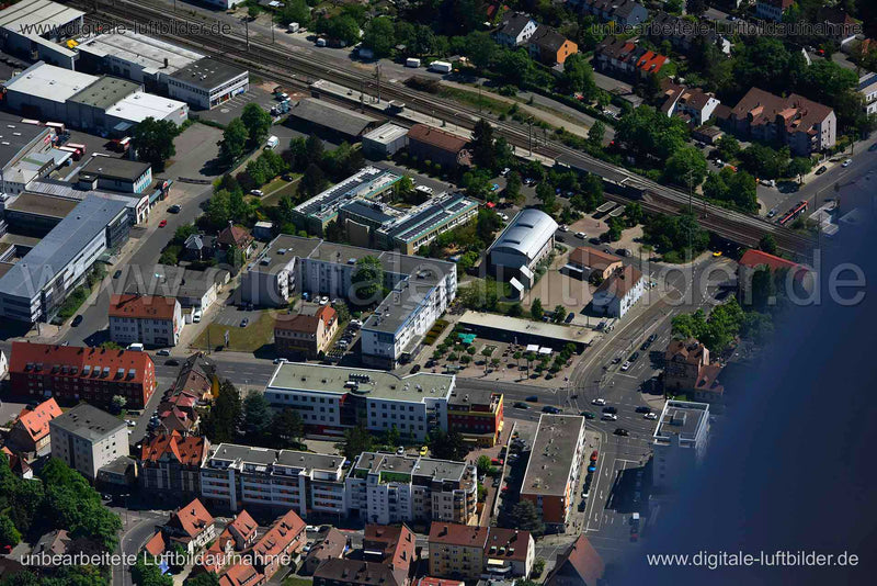 Luftaufnahme Mögeldorfer Plärrer in Nürnberg | Mittelfranken, Bayern
