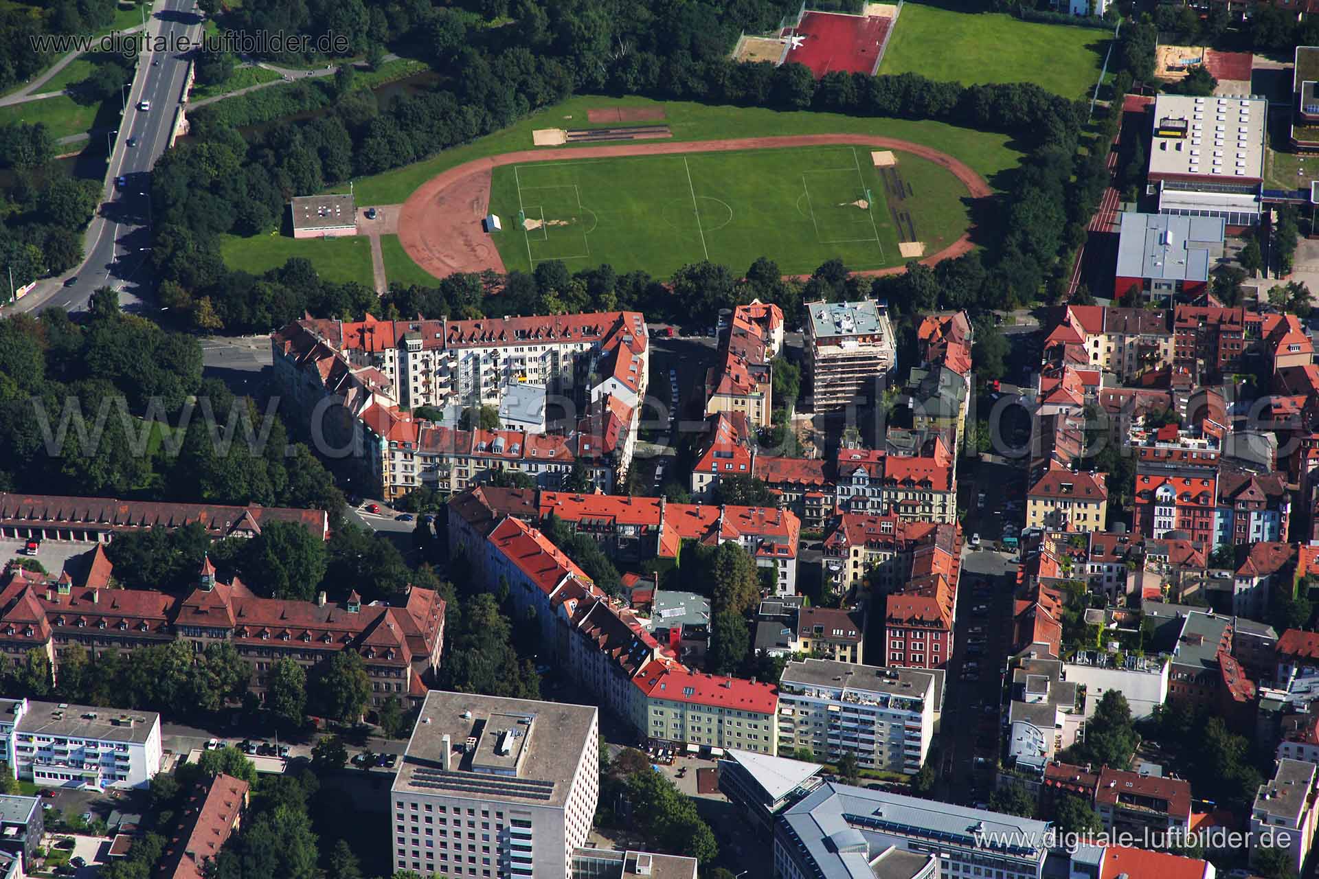 Luftaufnahme Moltkestraße in Nürnberg | Mittelfranken, Bayern