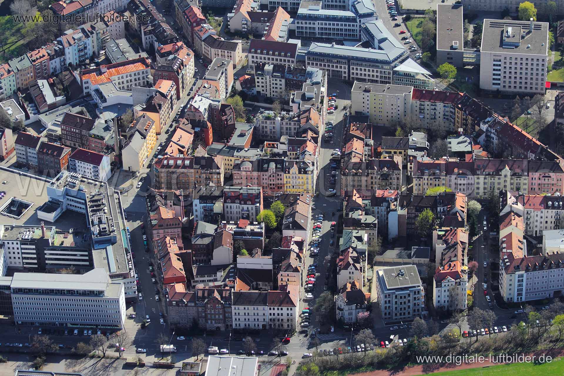 Luftaufnahme Moltkestraße in Nürnberg | Mittelfranken, Bayern