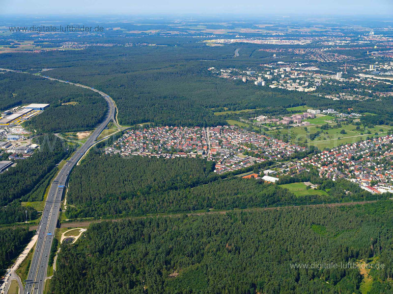 Luftaufnahme Moorenbrunn in Nürnberg | Mittelfranken, Bayern