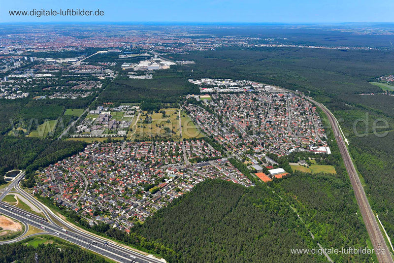 Luftaufnahme Moorenbrunn und Altenfurt in Nürnberg | Mittelfranken, Bayern