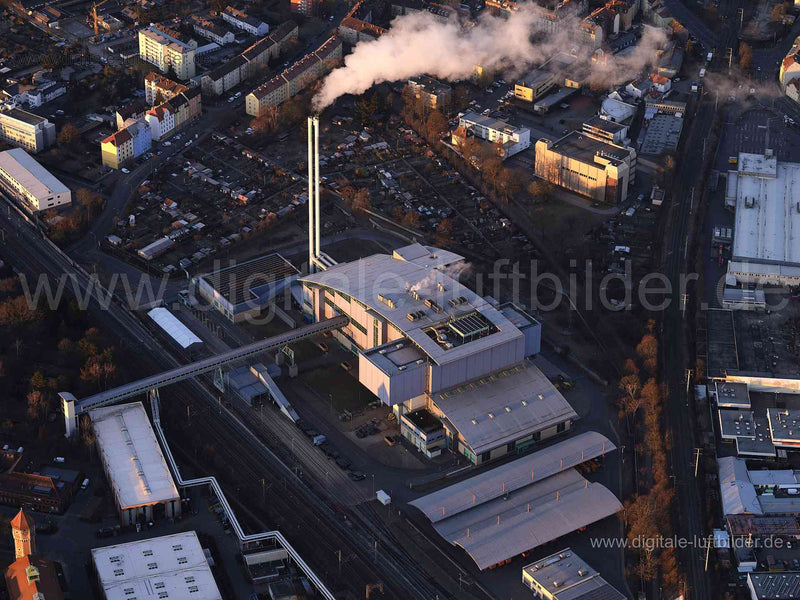 Luftaufnahme Müllverbrennungsanlage in Nürnberg | Mittelfranken, Bayern