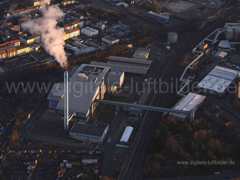 Luftaufnahme Müllverbrennungsanlage in Nürnberg | Mittelfranken, Bayern