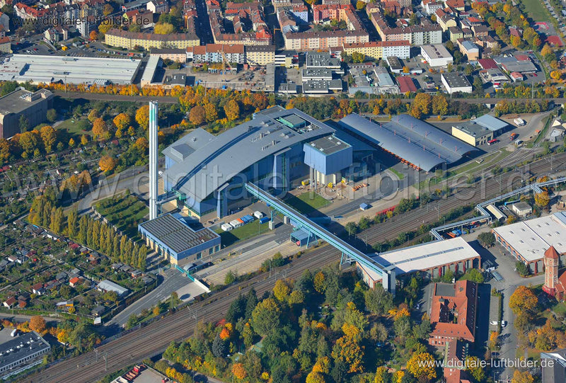 Luftaufnahme Müllverbrennungsanlage in Nürnberg | Mittelfranken, Bayern