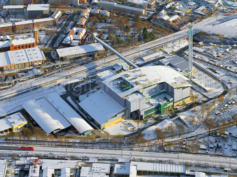 Luftaufnahme Müllverbrennungsanlage Sandreuth in Nürnberg | Mittelfranken, Bayern