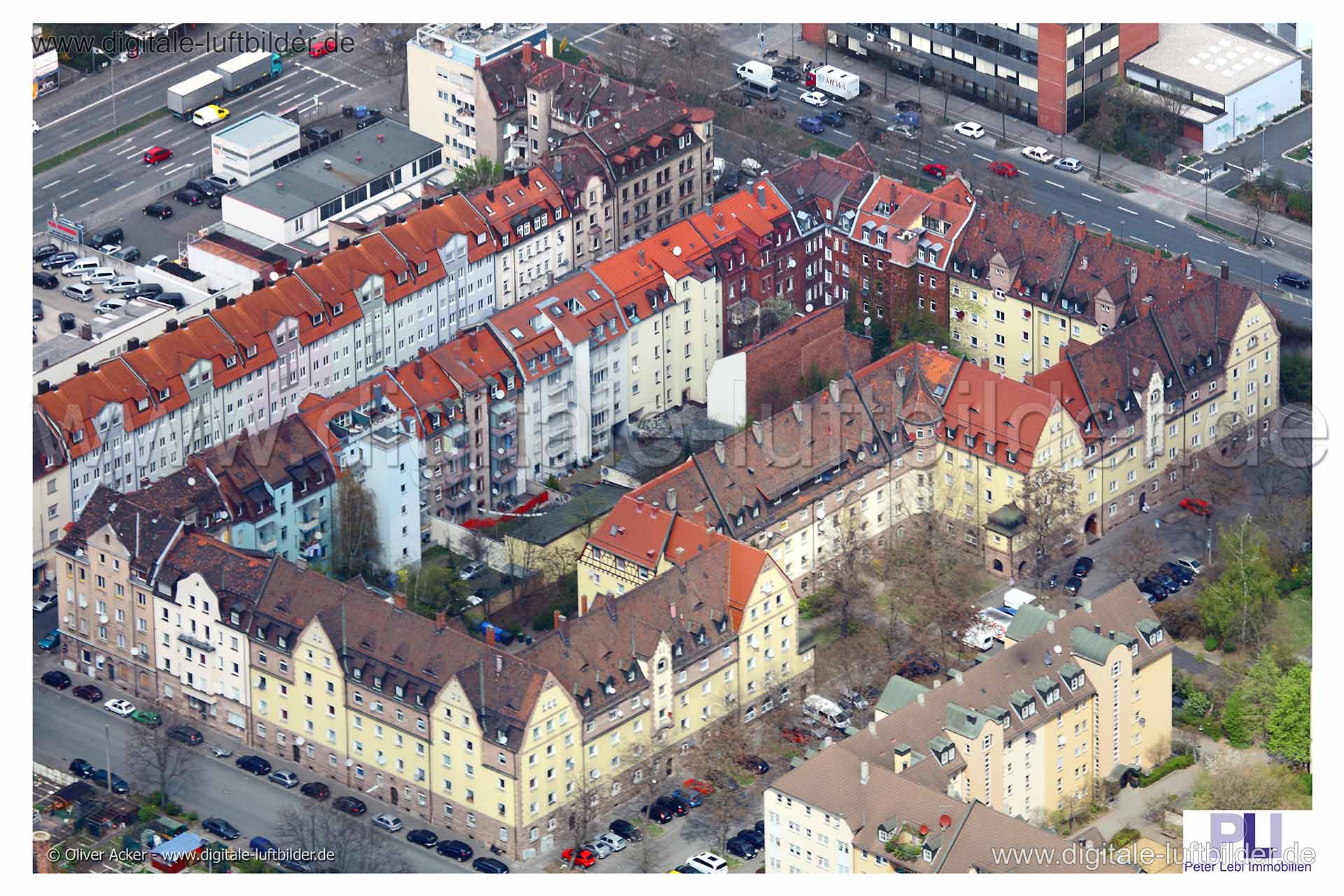 Luftaufnahme Murrstraße in Nürnberg | Mittelfranken, Bayern