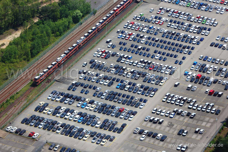 Luftaufnahme Nerzstraße am Rangierbahnhofgelände in Nürnberg | Mittelfranken, Bayern