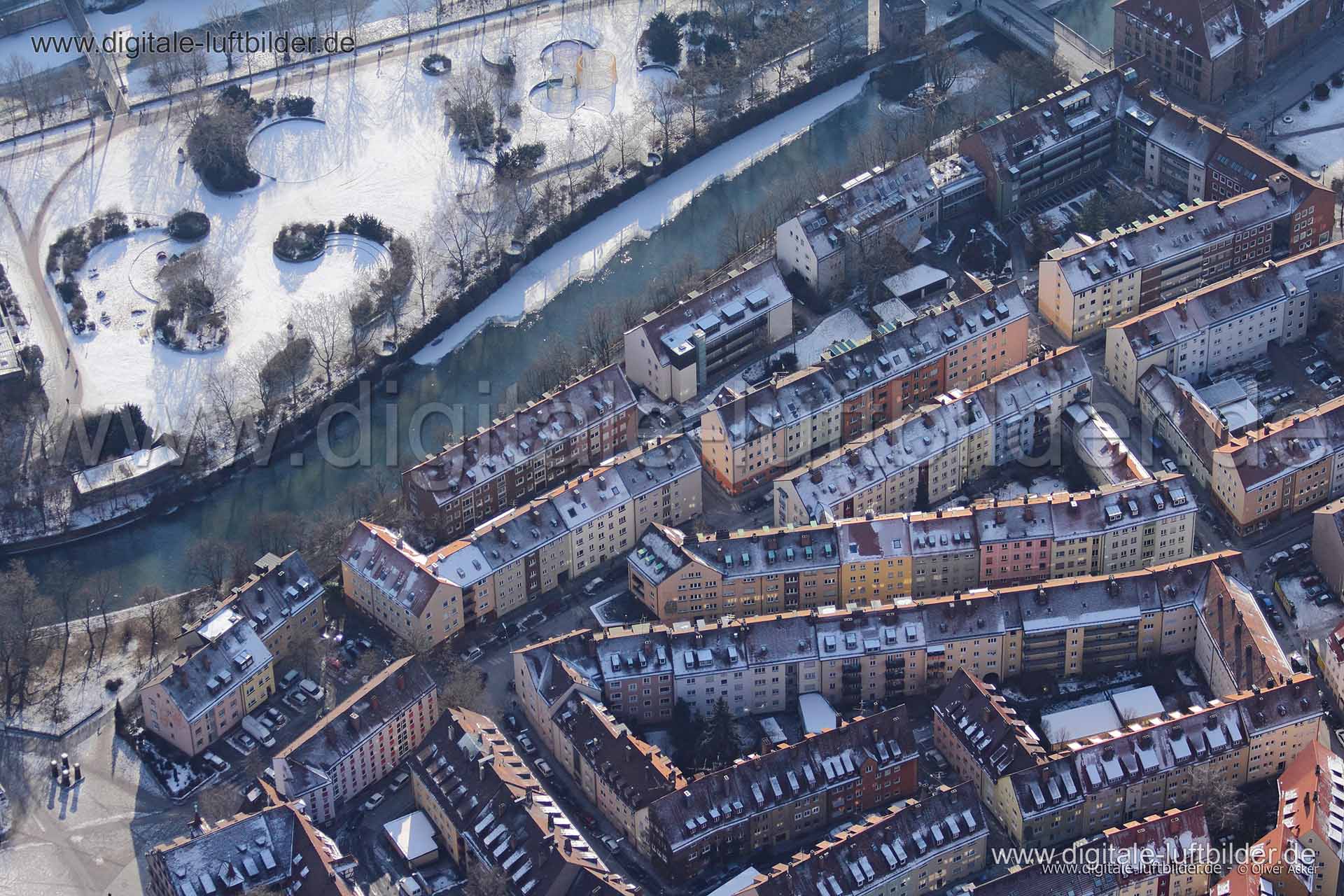 Luftaufnahme Neue Gasse in Nürnberg | Mittelfranken, Bayern