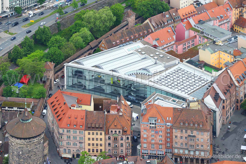 Luftaufnahme Neues Museum in Nürnberg | Mittelfranken, Bayern