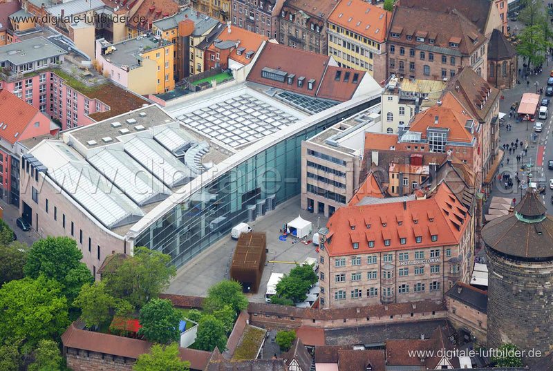 Luftaufnahme Neues Museum in Nürnberg | Mittelfranken, Bayern