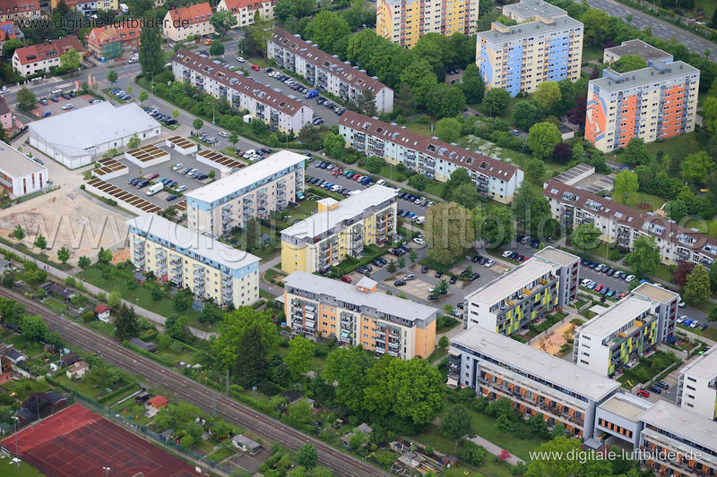 Luftaufnahme Neumarkter Straße in Nürnberg | Mittelfranken, Bayern