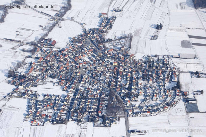 Luftaufnahme Neunhhof im Winter in Nürnberg | Mittelfranken, Bayern