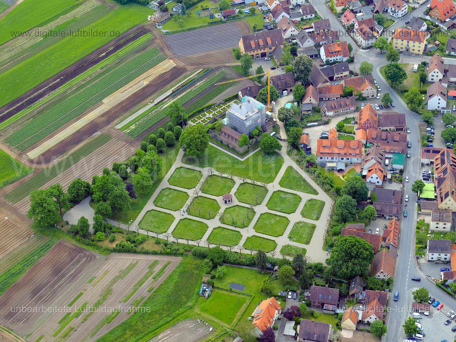 Luftaufnahme Neunhofer Schloss in Nürnberg | Mittelfranken, Bayern
