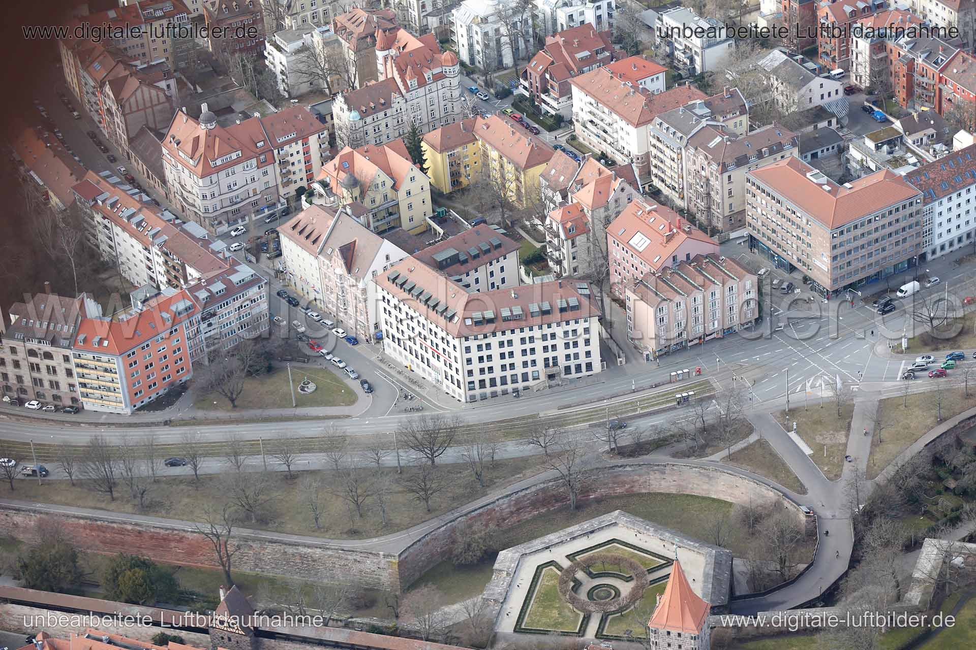 Luftaufnahme Neutorgraben in Nürnberg | Mittelfranken, Bayern