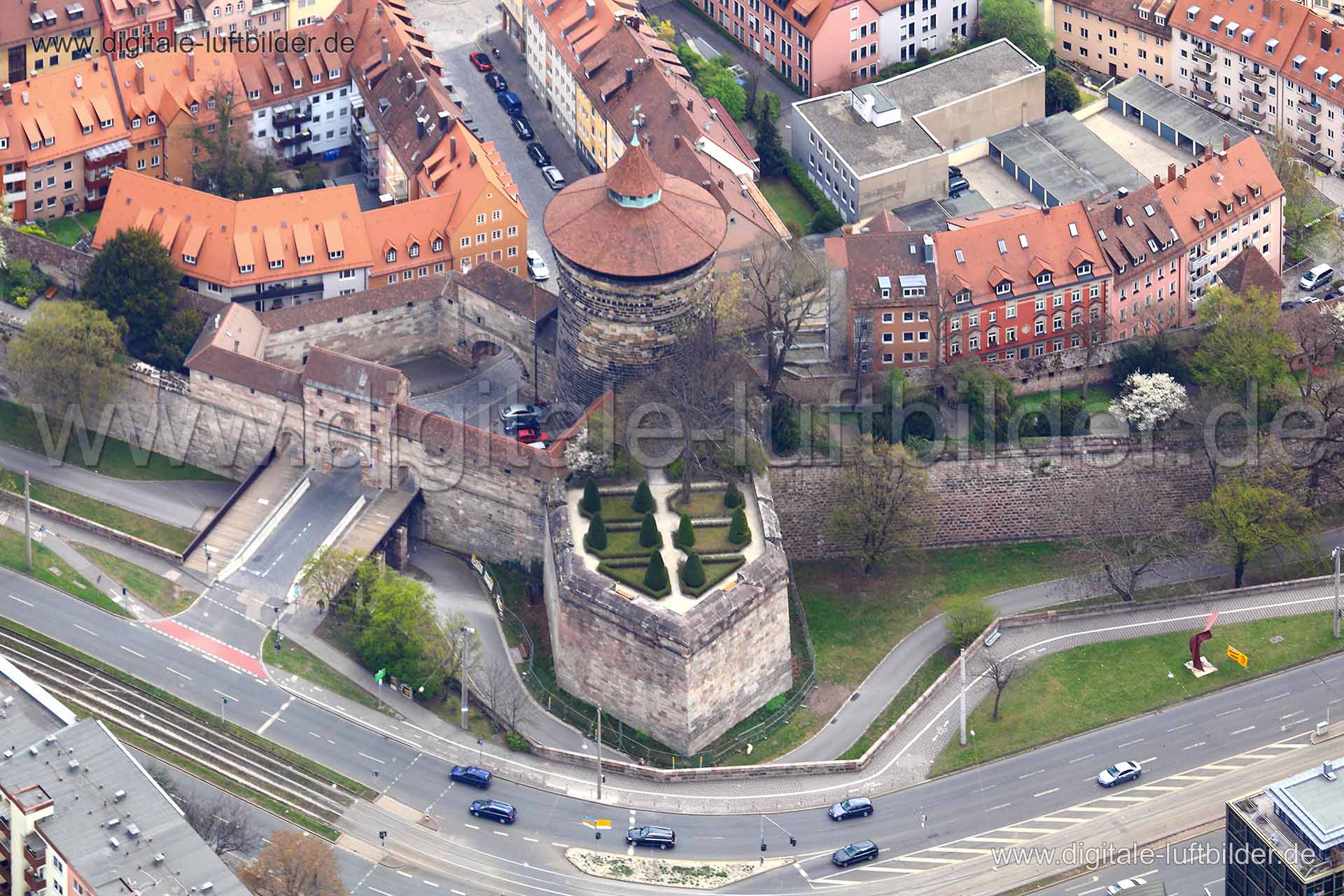 Luftaufnahme Neutorgraben in Nürnberg | Mittelfranken, Bayern