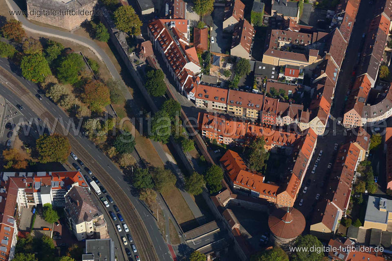 Luftaufnahme Neutormauer in Nürnberg | Mittelfranken, Bayern