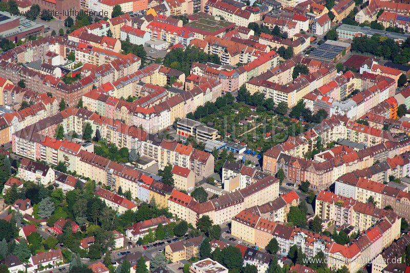 Luftaufnahme Nibelungenviertel in Nürnberg | Mittelfranken, Bayern