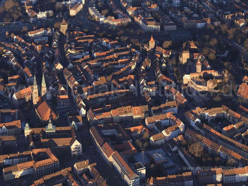 Luftaufnahme Nördliche Altstadt in Nürnberg | Mittelfranken, Bayern