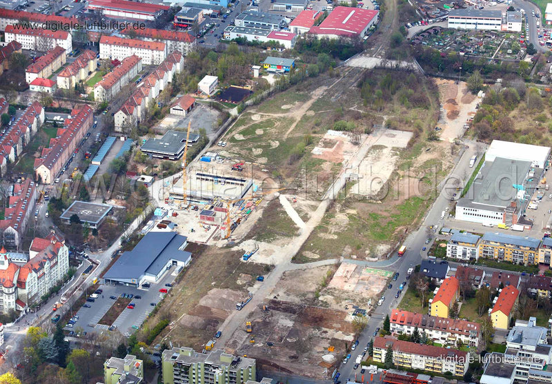 Luftaufnahme Nordbahnhof (Baustelle) in Nürnberg | Mittelfranken, Bayern