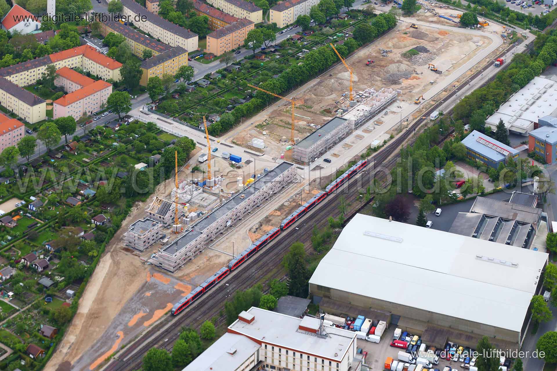 Luftaufnahme Nordostbahnhof in Nürnberg | Mittelfranken, Bayern