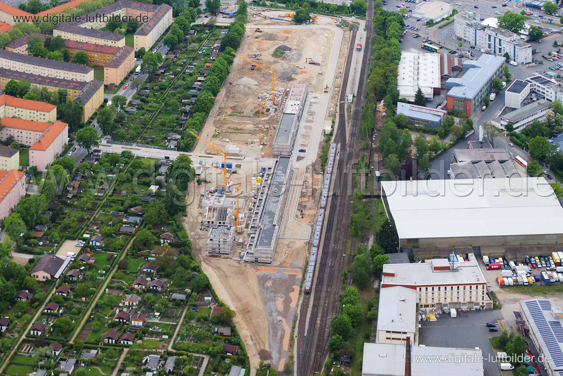 Luftaufnahme Nordostbahnhof in Nürnberg | Mittelfranken, Bayern