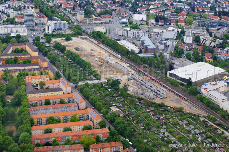 Luftaufnahme Nordostbahnhof in Nürnberg | Mittelfranken, Bayern