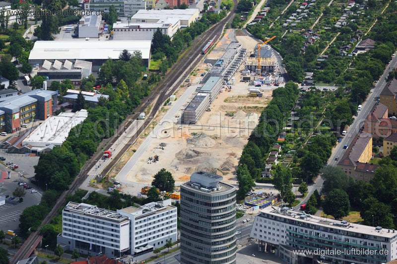 Luftaufnahme Nordostbahnhof in Nürnberg | Mittelfranken, Bayern