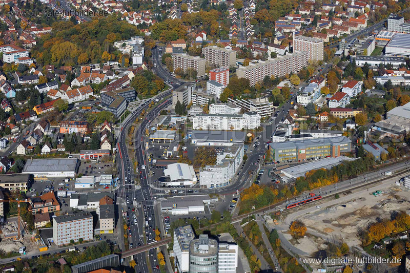 Luftaufnahme Nordostbahnhof in Nürnberg | Mittelfranken, Bayern