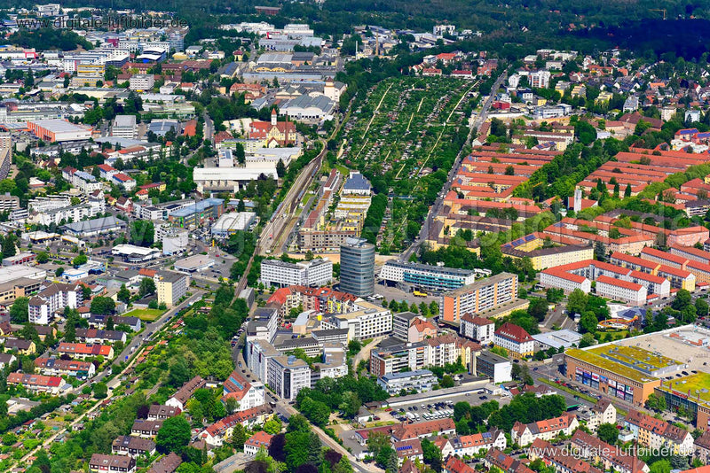 Luftaufnahme Nordostbahnhof in Nürnberg | Mittelfranken, Bayern