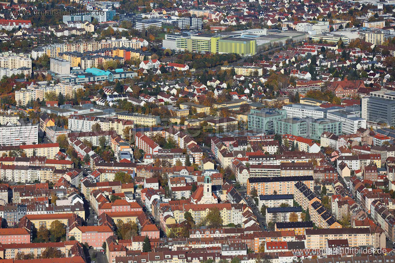 Luftaufnahme Nordstadt in Nürnberg | Mittelfranken, Bayern