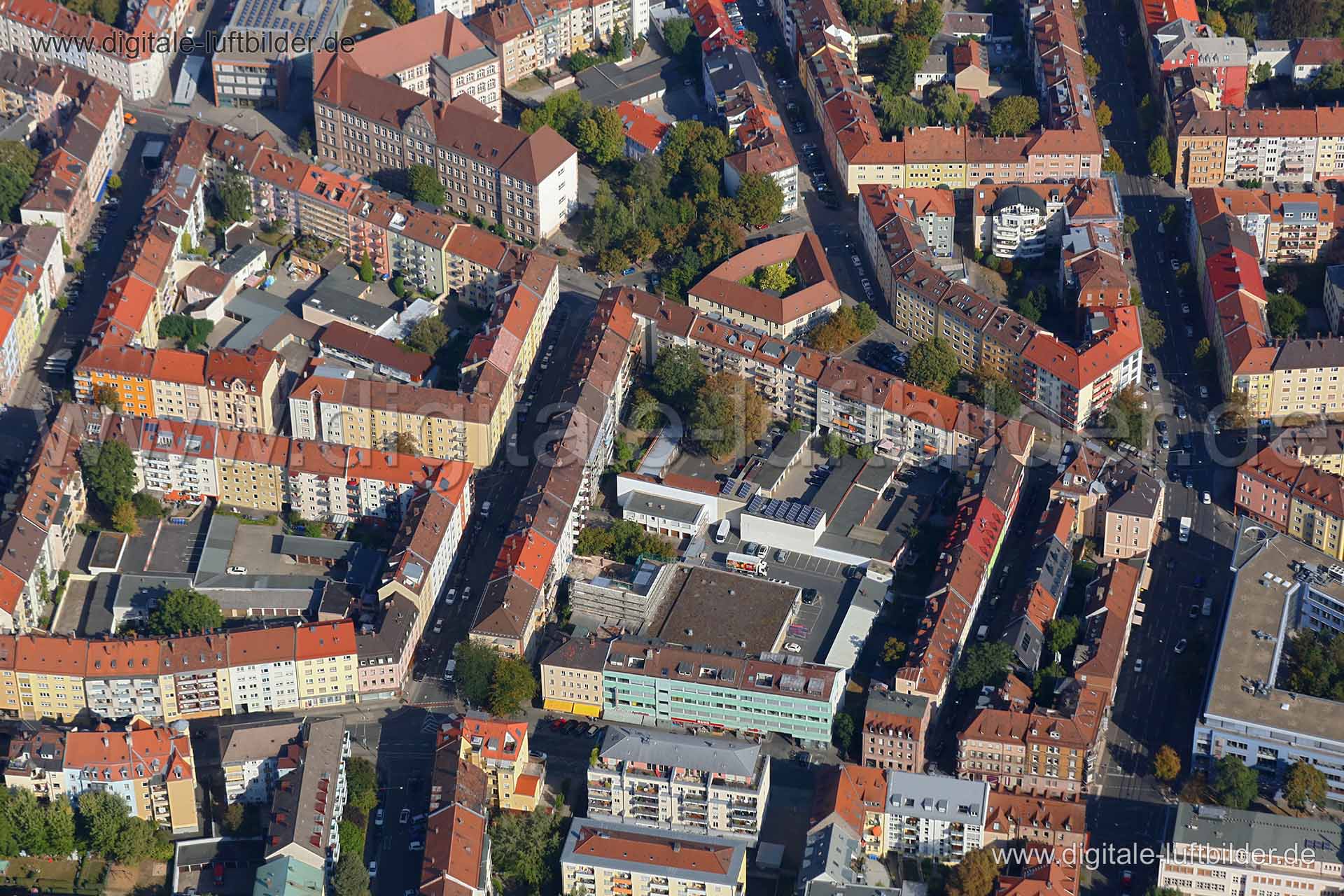 Luftaufnahme Nordstadt in Nürnberg | Mittelfranken, Bayern