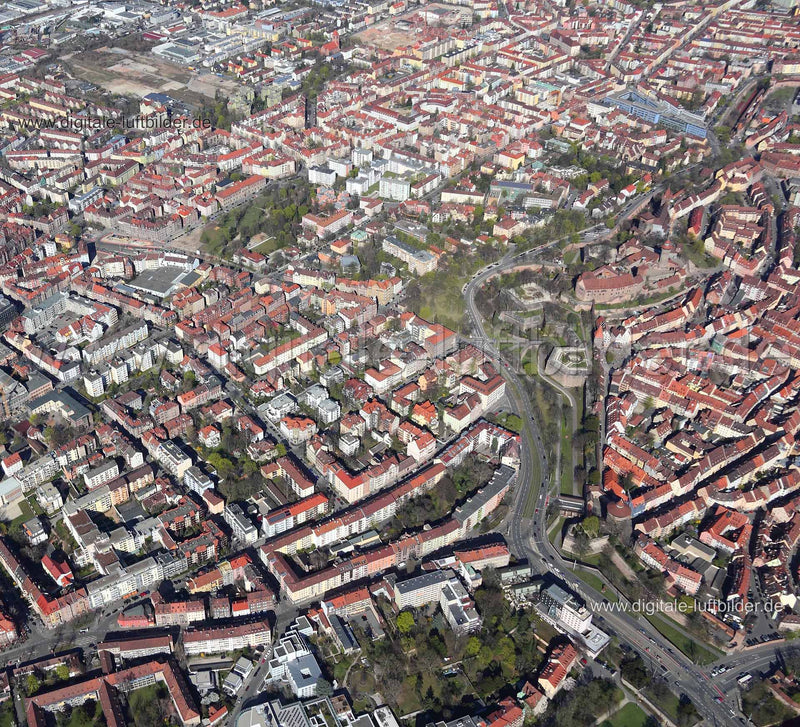 Luftaufnahme Nordstadt in Nürnberg | Mittelfranken, Bayern