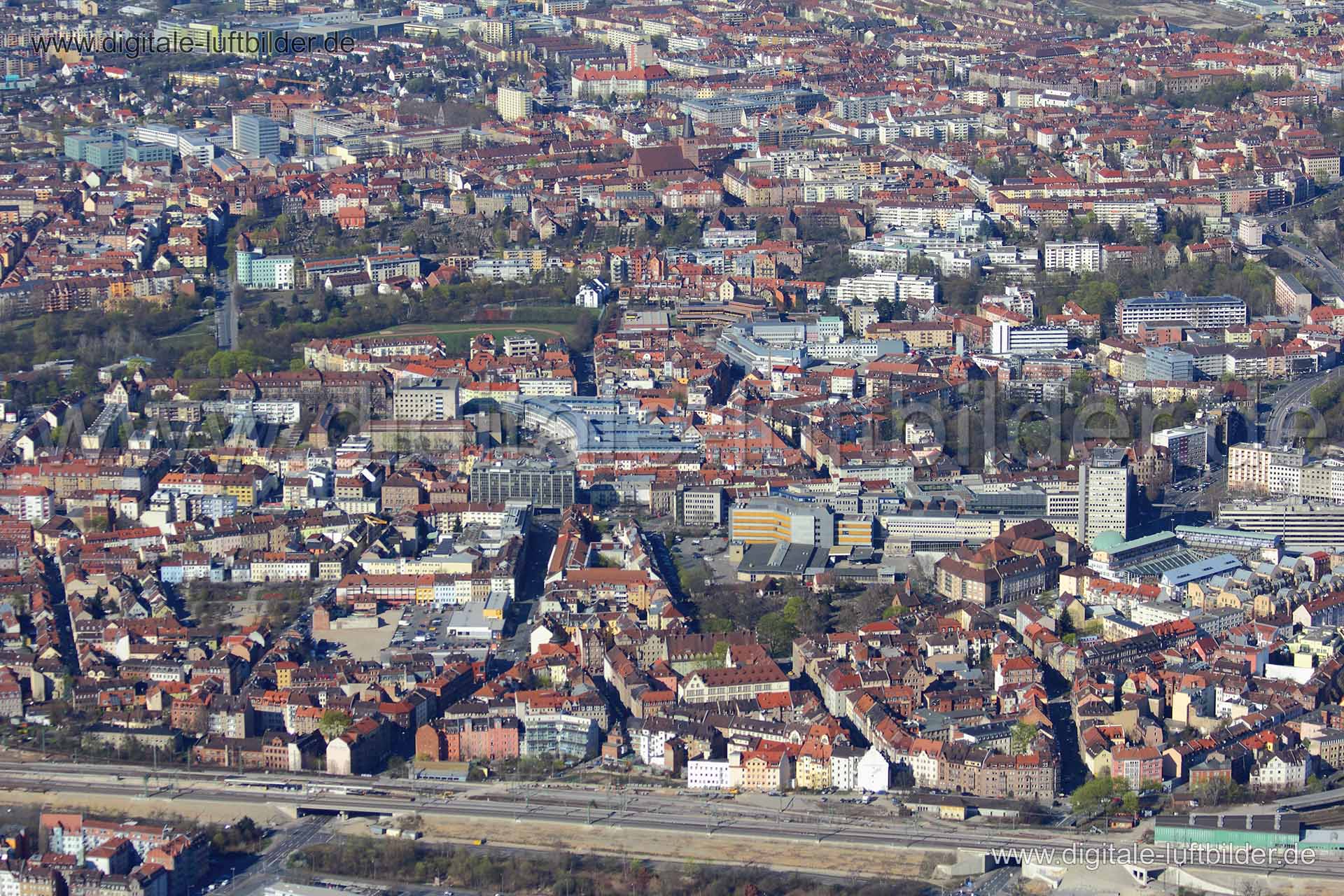 Luftaufnahme Nordstadt in Nürnberg | Mittelfranken, Bayern