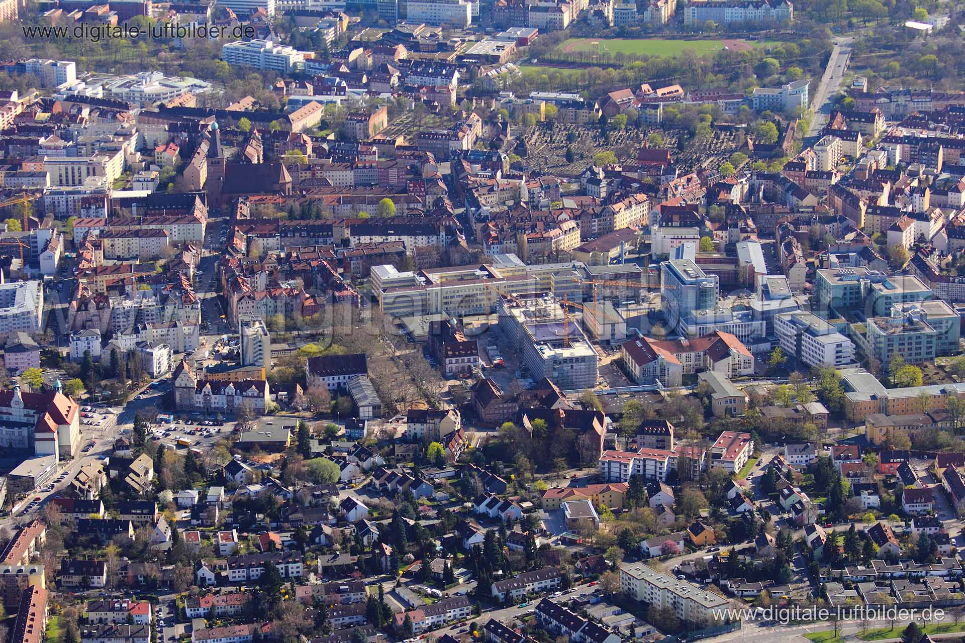 Luftaufnahme Nordstadt in Nürnberg | Mittelfranken, Bayern