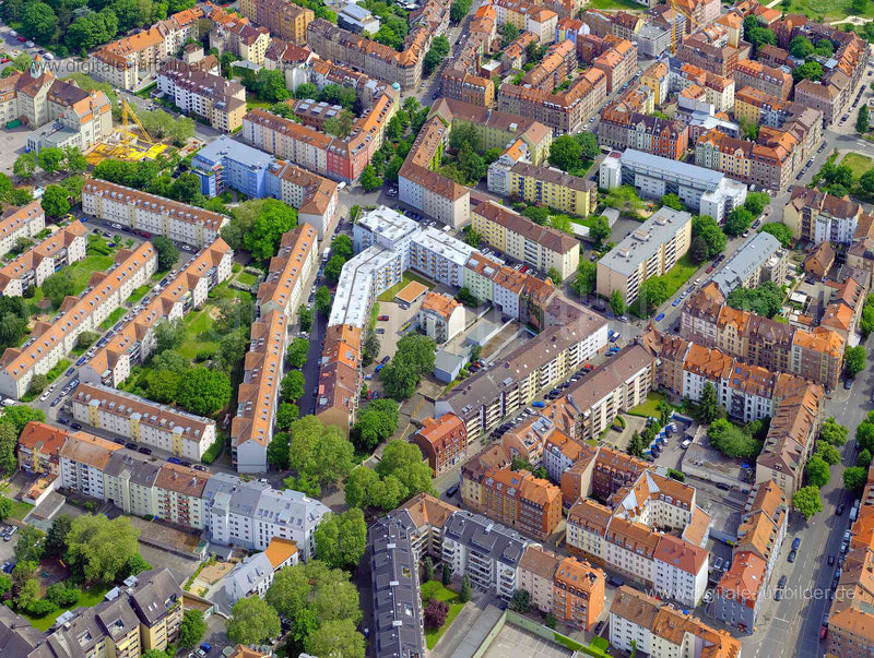 Luftaufnahme Nordstadt in Nürnberg | Mittelfranken, Bayern