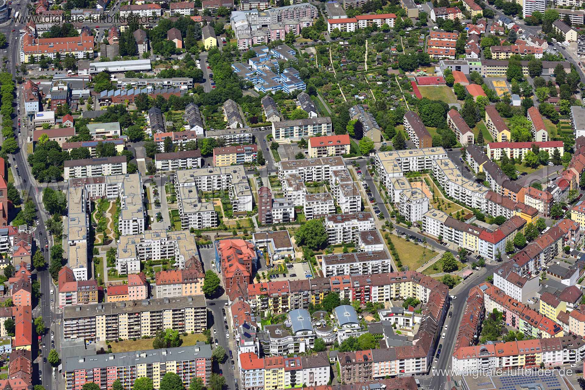 Luftaufnahme Nordstadt in Nürnberg | Mittelfranken, Bayern