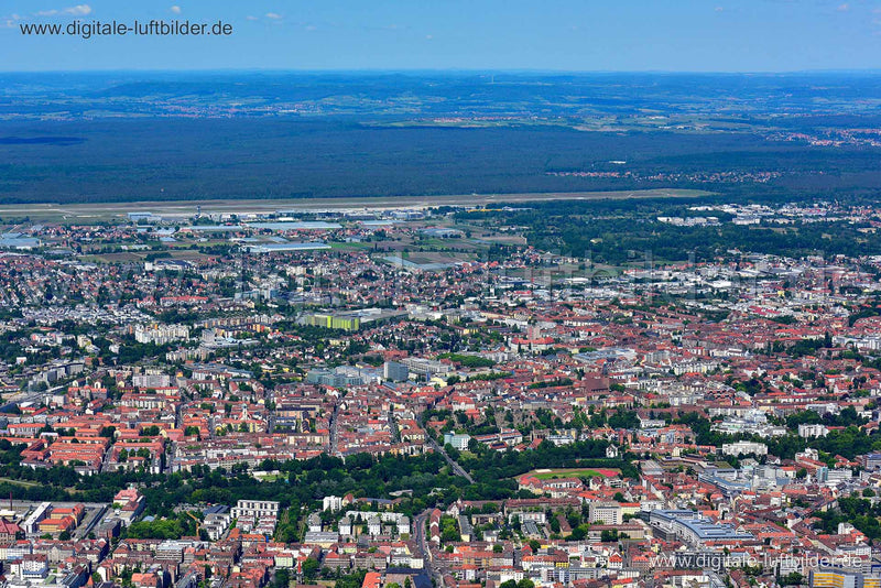 Luftaufnahme Nordstadtpanorama in Nürnberg | Mittelfranken, Bayern