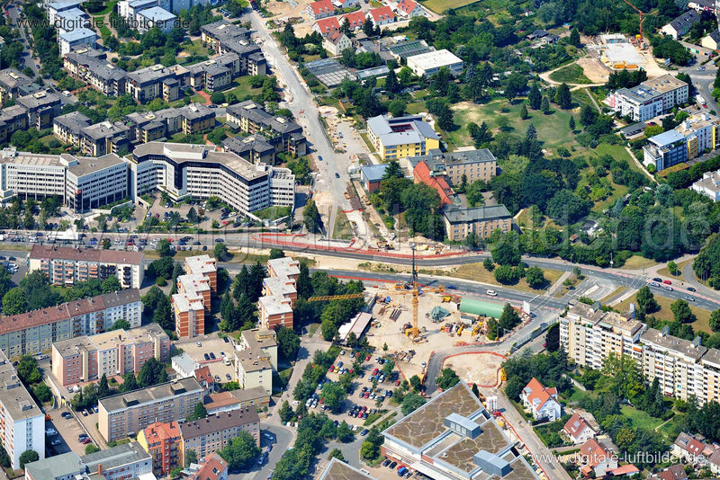 Luftaufnahme Nordwestring Ecke Bielefelder Straße in Nürnberg | Mittelfranken, Bayern