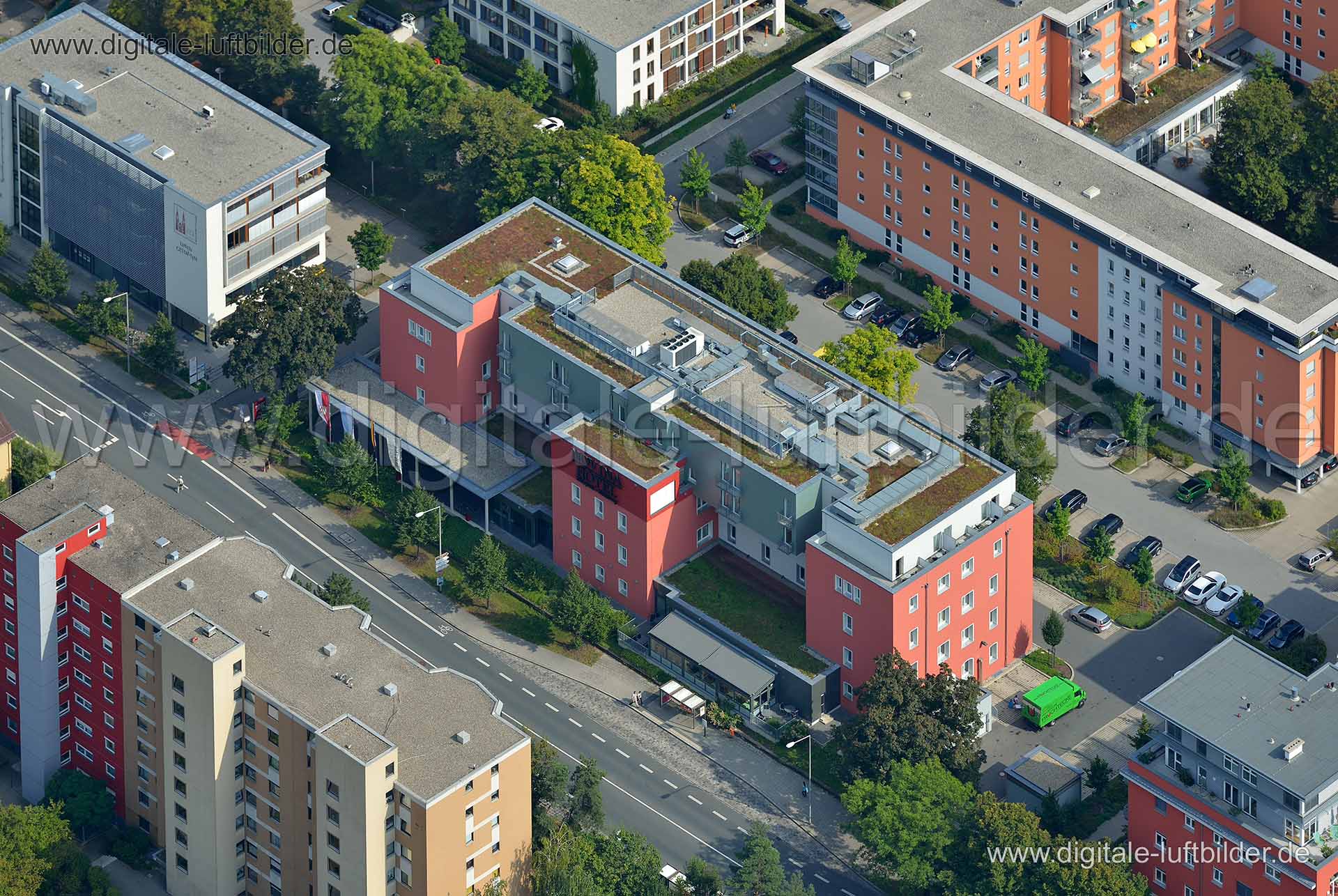 Luftaufnahme Novina Hotel in Nürnberg | Mittelfranken, Bayern