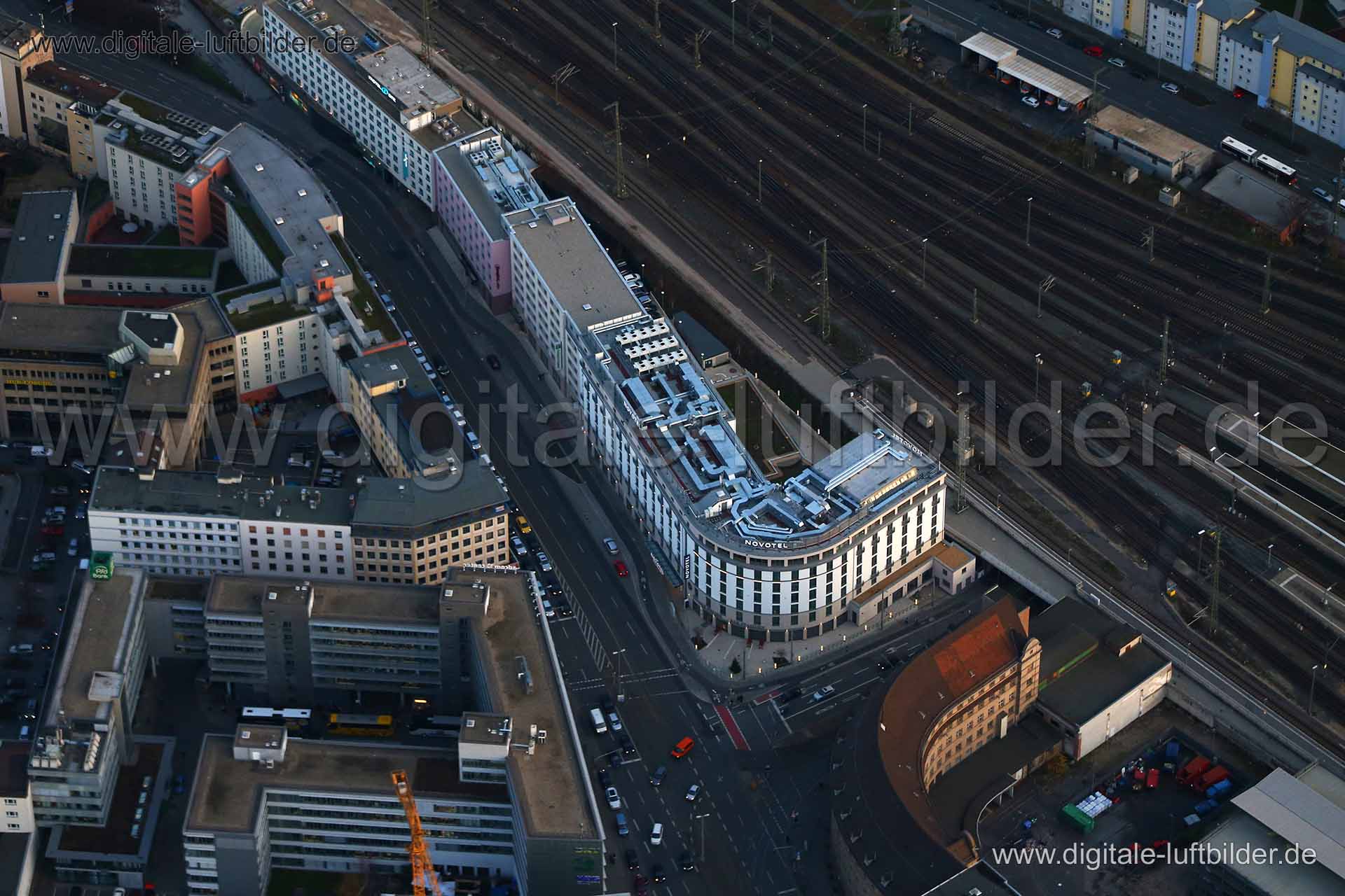 Luftaufnahme Novotel in Nürnberg | Mittelfranken, Bayern