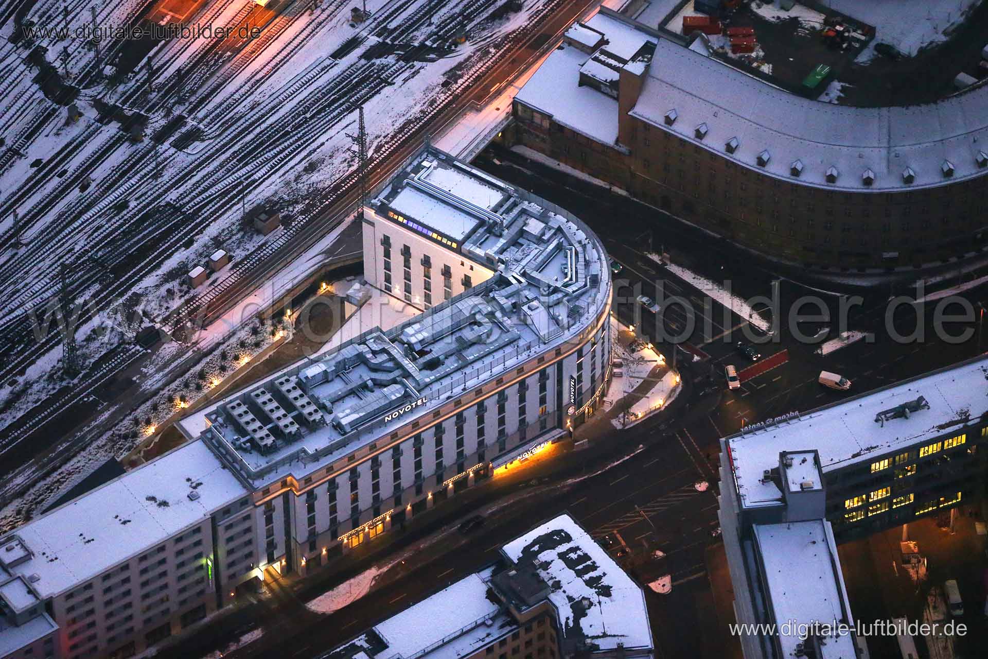 Luftaufnahme Novotel in Nürnberg | Mittelfranken, Bayern