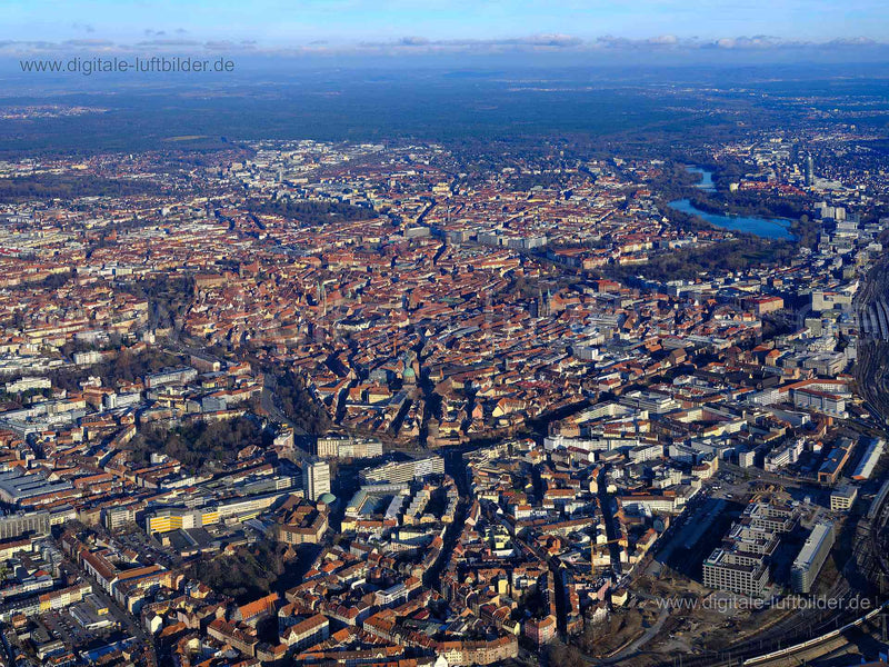 Luftaufnahme Nürnberg Panorama in Nürnberg | Mittelfranken, Bayern
