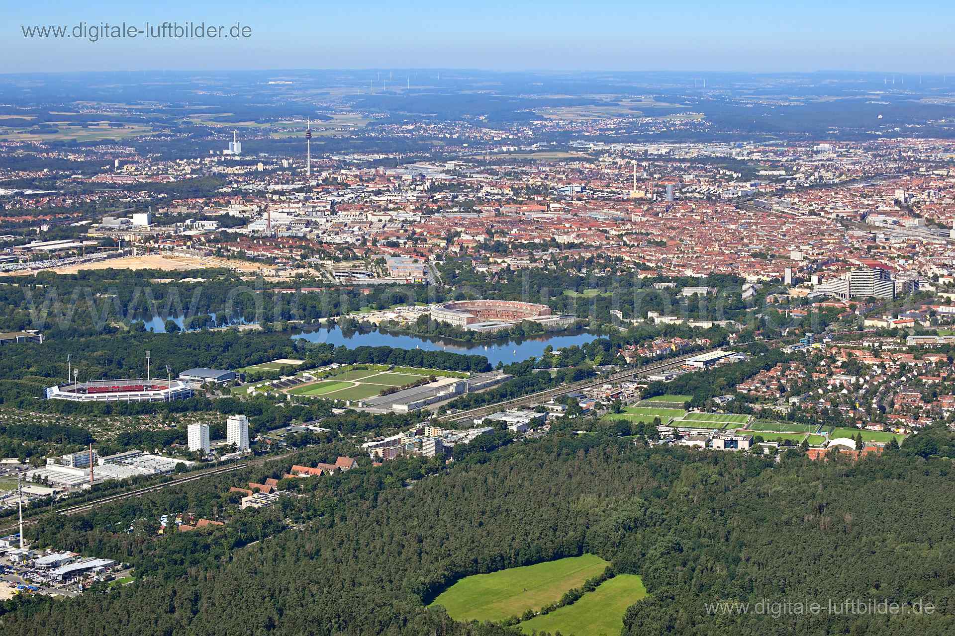 Luftaufnahme Nürnberg Süd in Nürnberg | Mittelfranken, Bayern