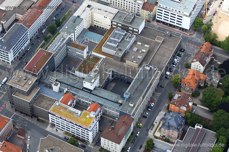 Luftaufnahme Nürnberger Pressehaus in Nürnberg | Mittelfranken, Bayern